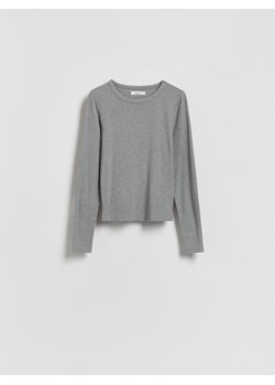 Reserved - Longsleeve z modalem - jasnoszary ze sklepu Reserved w kategorii Bluzki damskie - zdjęcie 188687326