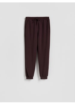 Reserved - Dresowe joggery - ciemnofioletowy ze sklepu Reserved w kategorii Spodnie damskie - zdjęcie 188687347