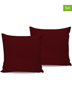 Elizabed Poszewki satynowe (2 szt.) w kolorze brązowym na poduszkę ze sklepu Limango Polska w kategorii Poduszki dekoracyjne - zdjęcie 188687956