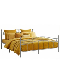 Szare metalowe łózko loftowe 200x200 cm G6-M39 ze sklepu Edinos.pl w kategorii Łóżka i materace - zdjęcie 188689307