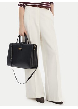 Torebka Tommy Hilfiger Th Heritage Satchel AW0AW18287 Czarny ze sklepu eobuwie.pl w kategorii Torebki damskie - zdjęcie 188689367