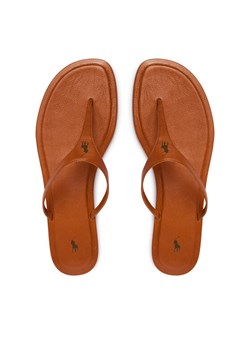 Japonki Polo Ralph Lauren 818P08374002 Brązowy ze sklepu eobuwie.pl w kategorii Klapki damskie - zdjęcie 188689389