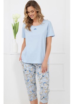 Dwuczęściowa piżama damska z krótkim rękawem Celozja, Kolor jasnoniebieski, Rozmiar S, Italian Fashion ze sklepu Primodo w kategorii Piżamy damskie - zdjęcie 188690457