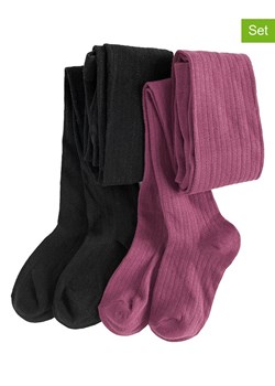 COOL CLUB Rajstopy (2 pary) w kolorze różowym i czarnym ze sklepu Limango Polska w kategorii Rajstopy dziecięce - zdjęcie 188690725