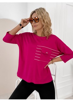 bluzka sabine różowa one size ze sklepu UBRA w kategorii Bluzki damskie - zdjęcie 188690828