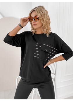 bluzka sabine czarna one size ze sklepu UBRA w kategorii Bluzki damskie - zdjęcie 188690838