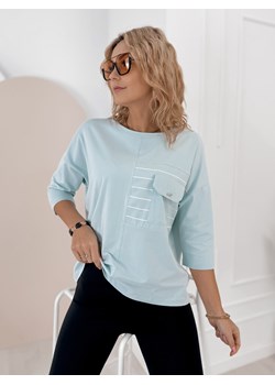 bluzka sabine błękitna one size ze sklepu UBRA w kategorii Bluzki damskie - zdjęcie 188690855