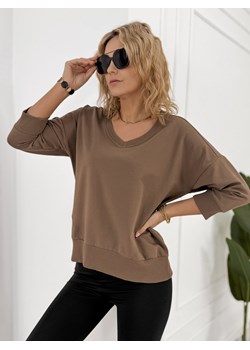 bluzka paradi brązowa one size ze sklepu UBRA w kategorii Bluzki damskie - zdjęcie 188690895