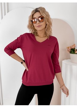 bluzka solena bordowa one size ze sklepu UBRA w kategorii Bluzki damskie - zdjęcie 188691006