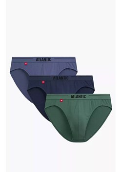 Atlantic 3-pack slipy męskie sport 3MP-094-DENJ/IND/ZIEC, Kolor niebiesko-zielony, Rozmiar XL, ATLANTIC ze sklepu Intymna w kategorii Majtki męskie - zdjęcie 188691079