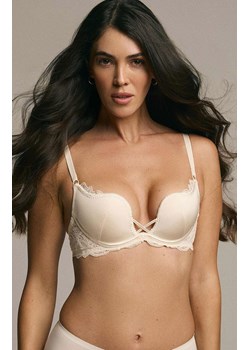 Esotiq gładki biustonosz push-up Claudia basic 35431-02X, Kolor ecru, Rozmiar 65C, Esotiq ze sklepu Intymna w kategorii Biustonosze - zdjęcie 188691276