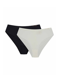 Esotiq 2-pack majtki brazyliany Pepper 44277-K002, Kolor kremowo-czarny, Rozmiar L, Esotiq ze sklepu Intymna w kategorii Majtki damskie - zdjęcie 188691438