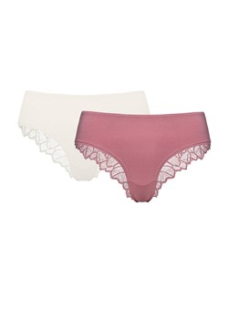 Esotiq 2-pack figi damskie Pelia 44284-K001, Kolor kremowo-różowy, Rozmiar L, Esotiq ze sklepu Intymna w kategorii Majtki damskie - zdjęcie 188691466