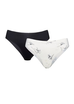 Esotiq 2-pack majtki brazyliany Pie-Pie 44296-K002, Kolor czarny-ecru, Rozmiar L, Esotiq ze sklepu Intymna w kategorii Majtki damskie - zdjęcie 188691495