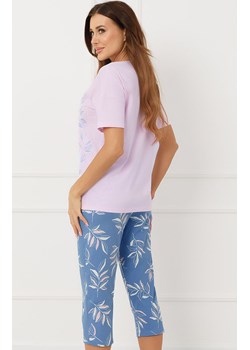 Piżama damska z krótkim rękawem różowa Erula, Kolor różowy-wzór, Rozmiar M, Italian Fashion ze sklepu Intymna w kategorii Piżamy damskie - zdjęcie 188691617