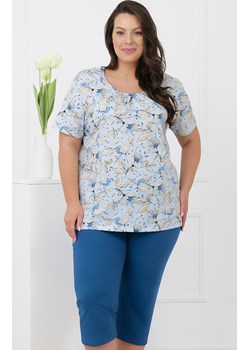 Bawełniana piżama damska Samoa, Kolor niebieski-wzór, Rozmiar M, Italian Fashion ze sklepu Intymna w kategorii Piżamy damskie - zdjęcie 188691627