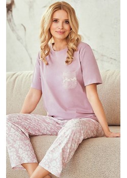 Bawełniana piżama damska 3540 Adria, Kolor różowy-wzór, Rozmiar S, Taro ze sklepu Intymna w kategorii Piżamy damskie - zdjęcie 188691769