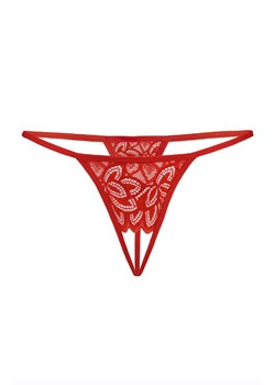 Stringi z otwartym krokiem czerwone 3107, Kolor czerwony, Rozmiar L/XL, Teyli ze sklepu Intymna w kategorii Majtki damskie - zdjęcie 188691777