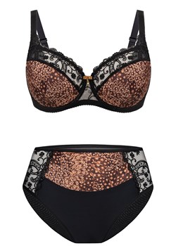 Biustonosz półusztywniany semi-soft VB-473, Kolor cynamonowo-czarny, Rozmiar 75D, Vena ze sklepu Intymna w kategorii Biustonosze - zdjęcie 188691837