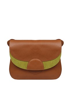 -brązowa torebka damska  skórzana na ramię Rainbow ze sklepu Słoń Torbalski w kategorii Listonoszki - zdjęcie 188692667