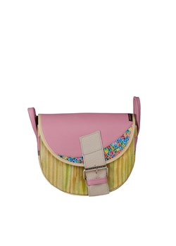 -żółto różowa damska torebka listonoszka skórzana na ramię Freshman M ze sklepu Słoń Torbalski w kategorii Listonoszki - zdjęcie 188692709