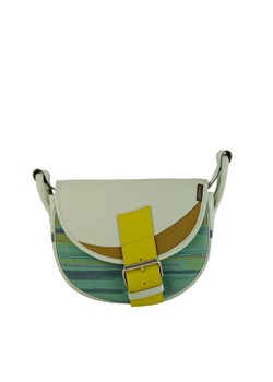 -zielono żółta damska torebka listonoszka skórzana na ramię Freshman ze sklepu Słoń Torbalski w kategorii Listonoszki - zdjęcie 188692718