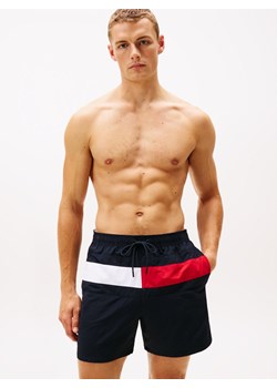 Tommy Hilfiger Męskie spodenki kąpielowe Mężczyźni granatowy wzorzysty ze sklepu vangraaf w kategorii Kąpielówki - zdjęcie 188692847