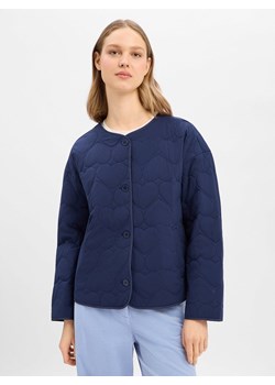 Vila Damska kurtka pikowana - Valentina Kobiety wiskoza (100%) granatowy jednolity ze sklepu vangraaf w kategorii Kurtki damskie - zdjęcie 188692866