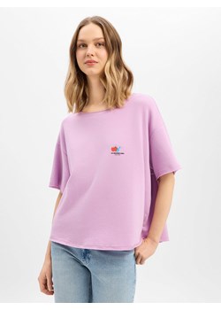 american vintage Bluza damska Kobiety Bawełna bzowy jednolity ze sklepu vangraaf w kategorii Bluzy damskie - zdjęcie 188692885