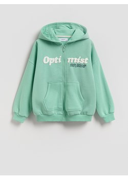 Reserved - Rozpinana bluza oversize - jasnoturkusowy ze sklepu Reserved w kategorii Bluzy chłopięce - zdjęcie 188695175