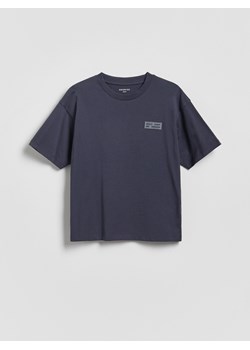 Reserved - Bawełniany t-shirt - granatowy ze sklepu Reserved w kategorii T-shirty chłopięce - zdjęcie 188695296