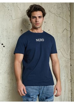 Sinsay - Bawełniana koszulka z napisem - szary ze sklepu Sinsay w kategorii T-shirty męskie - zdjęcie 188696499