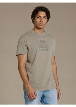 Sinsay - Bawełniana koszulka z nadrukiem - zielony ze sklepu Sinsay w kategorii T-shirty męskie - zdjęcie 188696505