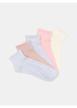 Sinsay - Prążkowane skarpetki 5 pack - wielobarwny ze sklepu Sinsay w kategorii Skarpetki damskie - zdjęcie 188696575