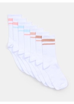 Sinsay - Prążkowane skarpetki 7 pack - wielobarwny ze sklepu Sinsay w kategorii Skarpetki damskie - zdjęcie 188696619