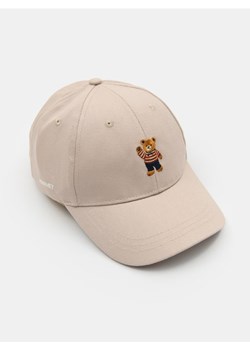 Sinsay - Czapka z daszkiem z haftowanym misiem - beżowy ze sklepu Sinsay w kategorii Czapki z daszkiem damskie - zdjęcie 188696656