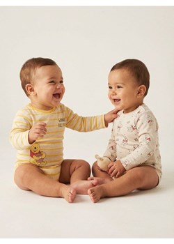 Sinsay - Bawełniane body z nadrukiem Winnie the Pooh - kremowy ze sklepu Sinsay w kategorii Body niemowlęce - zdjęcie 188696665