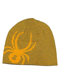 SPYDER Dwustronna czapka beanie "Bug" w kolorze żółto-oliwkowym ze sklepu Limango Polska w kategorii Czapki dziecięce - zdjęcie 188697238