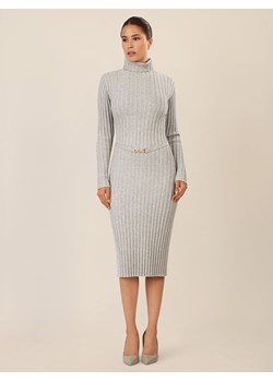 APART Sukienka dzianinowa w kolorze jasnoszarym ze sklepu Limango Polska w kategorii Sukienki - zdjęcie 188699996