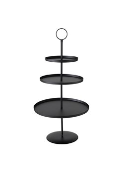 Boltze Etażerka "Samona" w kolorze czarnym - wys. 60 x Ø 30 cm ze sklepu Limango Polska w kategorii Misy i tace dekoracyjne - zdjęcie 188700698