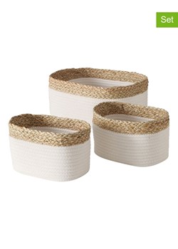 Boltze Koszyki (3 szt.) "Ioana" w kolorze białym ze sklepu Limango Polska w kategorii Pojemniki kuchenne - zdjęcie 188700717