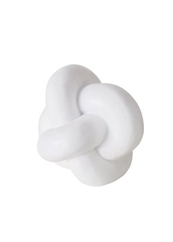 Boltze Dekoracja "Knotty" w kolorze białym - wys. 15 cm ze sklepu Limango Polska w kategorii Dekoracje - zdjęcie 188700729