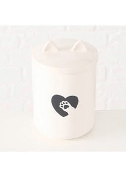 Boltze Pojemnik "Kitten" w kolorze biało-czarnym - wys. 17,5 x Ø 11 cm ze sklepu Limango Polska w kategorii Pojemniki kuchenne - zdjęcie 188700825