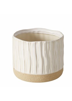 Boltze Osłonka "Diona" w kolorze biało-beżowym na doniczkę - wys. 11,5 x Ø 13,5 cm ze sklepu Limango Polska w kategorii Doniczki i osłonki - zdjęcie 188700919