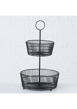Boltze Etażerka "Gea" w kolorze czarnym - wys. 44 x Ø 23 cm ze sklepu Limango Polska w kategorii Misy i tace dekoracyjne - zdjęcie 188700955