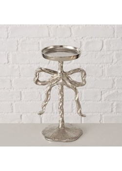 Boltze Świecznik "Bow" w kolorze srebrnym - wys. 26 cm ze sklepu Limango Polska w kategorii Świeczniki - zdjęcie 188700978