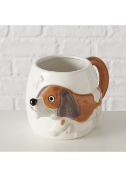 Boltze Kubek "Harpe" w kolorze biało-jasnobrązowym - 580 ml ze sklepu Limango Polska w kategorii Naczynia - zdjęcie 188701039