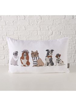 Boltze Poduszka "Archy" w kolorze biało-brązowym - 50 x 30 cm ze sklepu Limango Polska w kategorii Poduszki dekoracyjne - zdjęcie 188701057