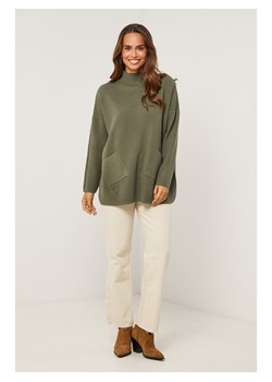 Soft Cashmere Sweter w kolorze khaki ze sklepu Limango Polska w kategorii Swetry damskie - zdjęcie 188701285