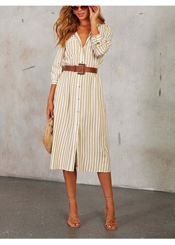 LA Angels Sukienka w kolorze beżowo-białym ze sklepu Limango Polska w kategorii Sukienki - zdjęcie 188703175